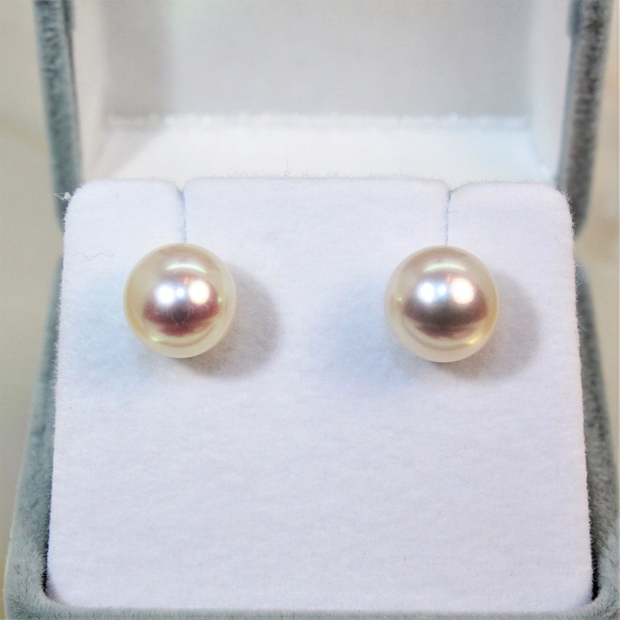 Boucles D'oreilles Argent 925 Avec Perles D'eau Douce - Style Stud - Neuf Sans Emballage